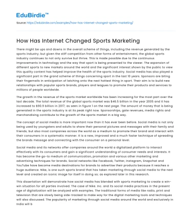 How Has Internet Changed Sports Marketing