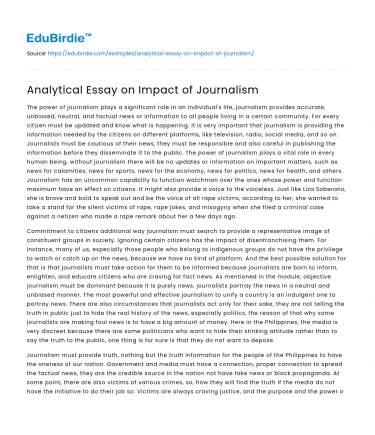 The Transformative Role of Journalism in Society
