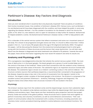 Parkinson’s Disease: Key Factors And Diagnosis