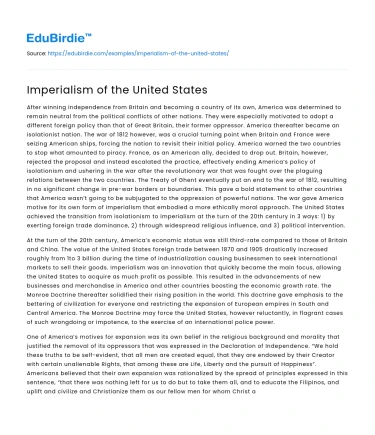 Imperialism of the United States