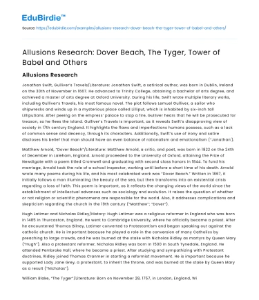 Literary Allusions: Symbolism in Classic Texts