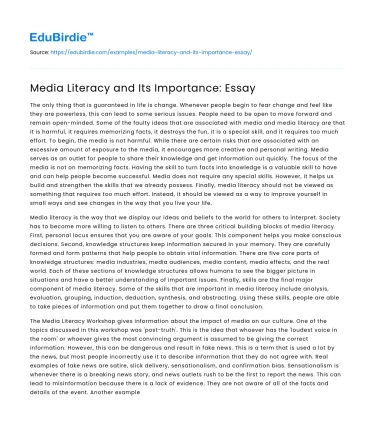 The Critical Role of Media Literacy Today