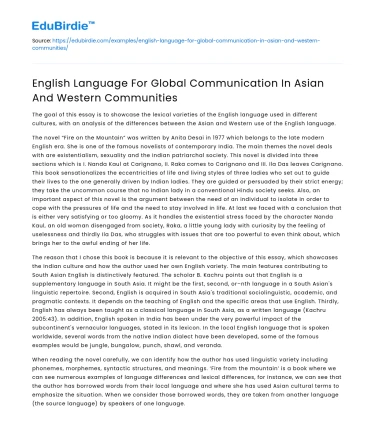 English as a Bridge in Global Communication