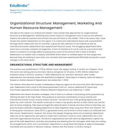 Organizational Frameworks: A Comprehensive Analysis