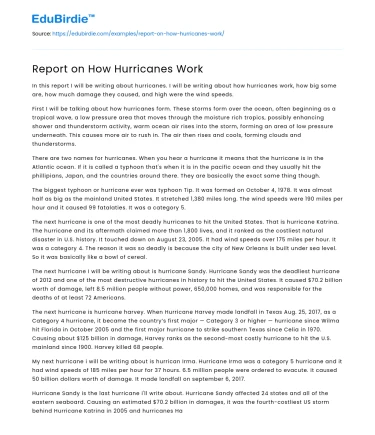 The Mechanics of Hurricanes