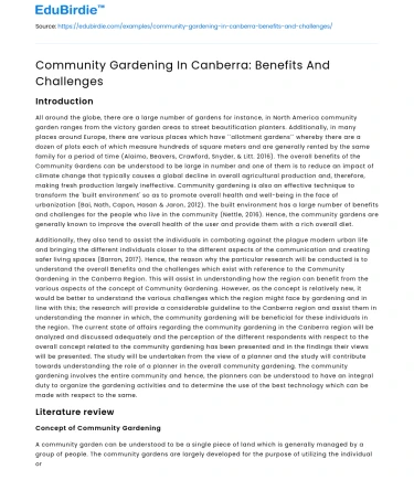 Community Gardening In Canberra: Benefits And Challenges