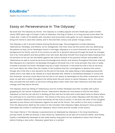 Essay on Perseverance in ‘The Odyssey’