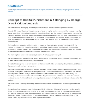 The Inevitability and Inhumanity of Capital Punishment