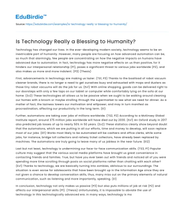 Is Technology Really a Blessing to Humanity?
