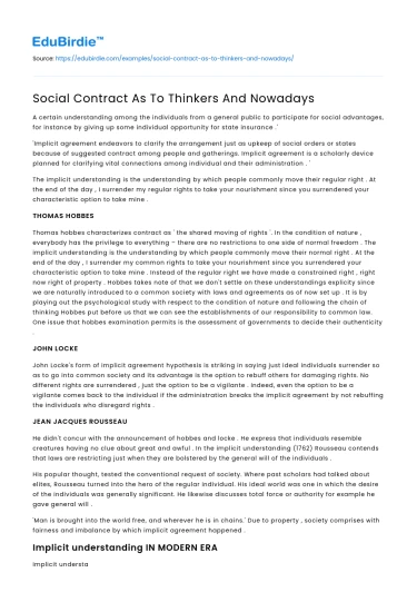 Evolution of the Social Contract: Historical and Modern Perspectives