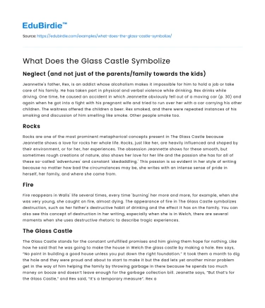 The Symbolism of the Glass Castle