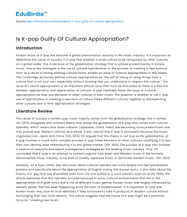 Is K-pop Guilty Of Cultural Appropriation?