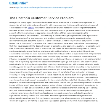 The Costco’s Customer Service Problem