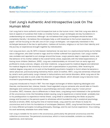 Carl Jung’s Authentic And Introspective Look On The Human Mind