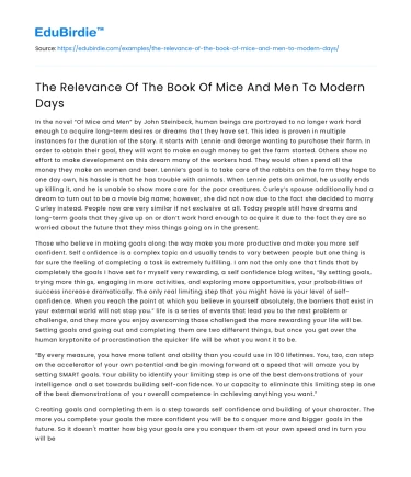 Themes in Steinbeck’s Classic