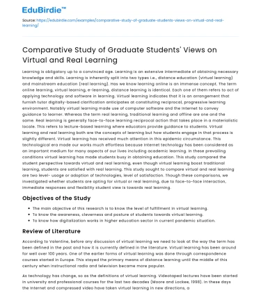 Graduate Students’ Perspectives on Learning Modes