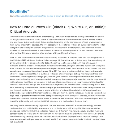 Critical Analysis of How to Date a Brown Girl, Black Girl, or Halfie