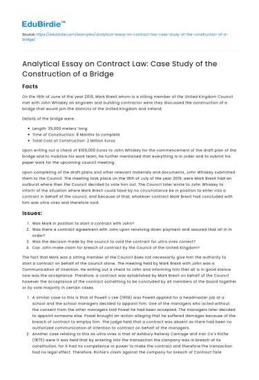 Legal Dynamics in Bridge Construction Contracts