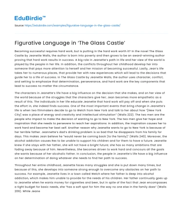 Figurative Language in ‘The Glass Castle’