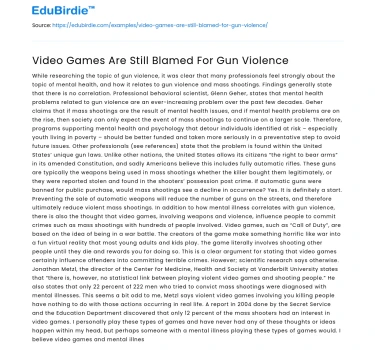 Video Games Are Still Blamed For Gun Violence
