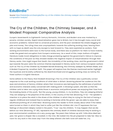 Comparing Child Labor in Literature: Key Texts