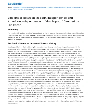 Comparing Mexican and American Independence in ‘Viva Zapata!’