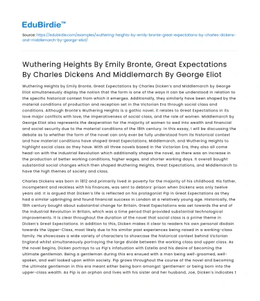 Classic Novels: Wuthering Heights, Great Expectations, Middlemarch