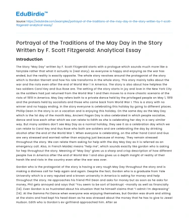 May Day traditions in F Scott Fitzgerald’s story