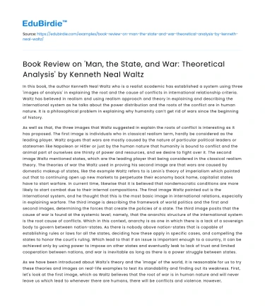 Book Review: ‘Man, the State, and War’ by Kenneth Neal Waltz