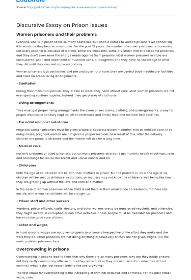 The Complexities of Prison Systems