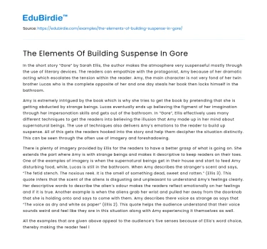 The Elements Of Building Suspense In Gore