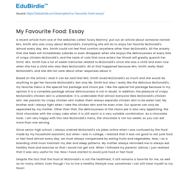 Culinary Delight: The Enchanting World of My Favorite Food