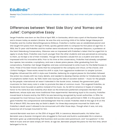 Comparing ‘West Side Story’ to ‘Romeo and Juliet’