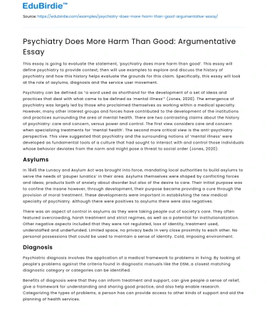 Psychiatry’s Harm: Healing or Control