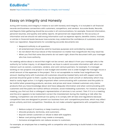 Upholding Integrity and Honesty in Society