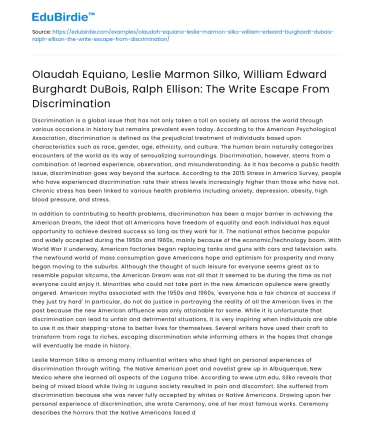 Escaping Discrimination Through Writing