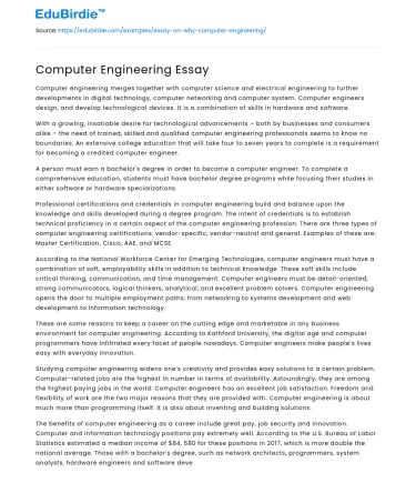 Computer Engineering Essay