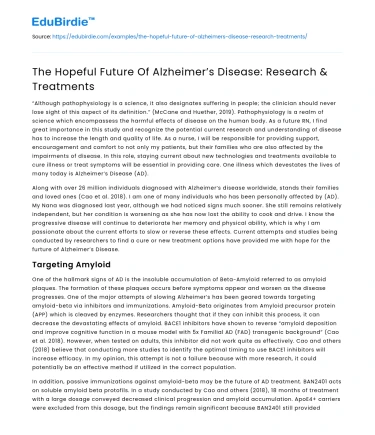 The Hopeful Future Of Alzheimer’s Disease: Research & Treatments