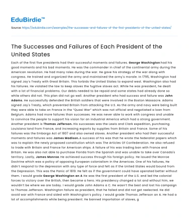 The Successes and Failures of Each President of the United States