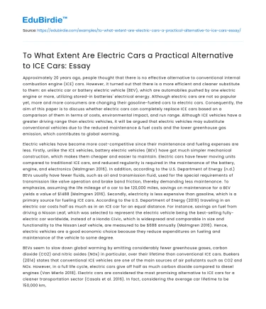Electric Cars vs ICE Cars: A Practical Comparison