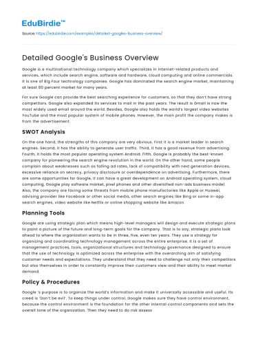 The Multifaceted Nature of Google