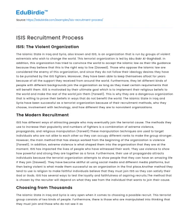 ISIS Recruitment Strategies