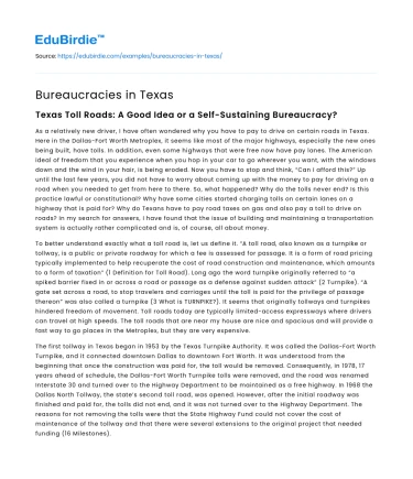 Bureaucracies in Texas