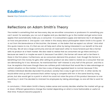 Adam Smith’s Economic Legacy