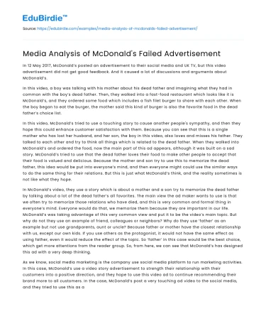Dissecting McDonald’s Advertising Missteps