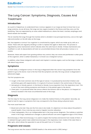 The Comprehensive Understanding of Lung Cancer