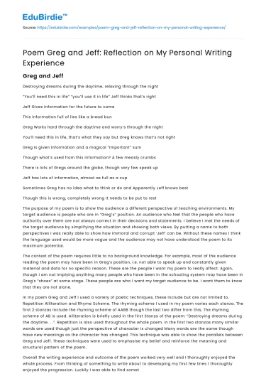 Greg and Jeff: Insights on Personal Writing Evolution