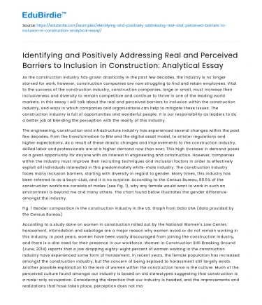 Addressing Barriers to Inclusion in Construction