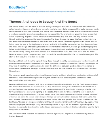 Themes And Ideas In Beauty And The Beast