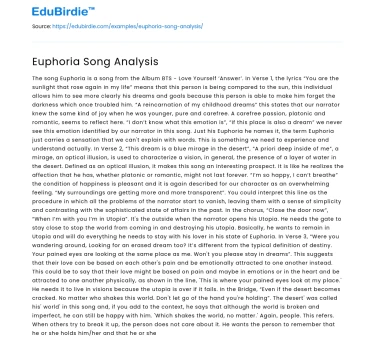 Decoding the Melodic Joy: An Analysis of Euphoria